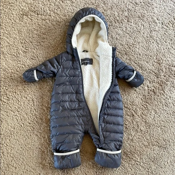 Gray Infant Snowsuit/Bunting - Picture 3 of 5
